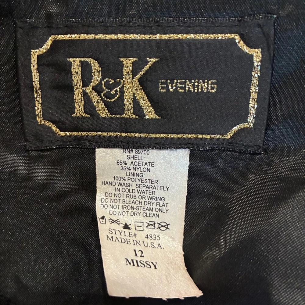 R&K Festive Velveteen Button-Up Jacket. Size 12. Evening. Dressy. Holiday.